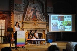 An image of the Arigatou International conference in Switzerland for "Children as Actors to Change Society - Toward the Realization of Children's Participation."