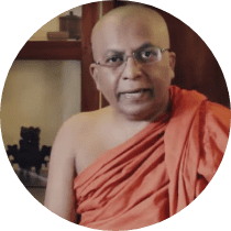 A circular profile image of Ven. Galkande Dhammananda Thero.