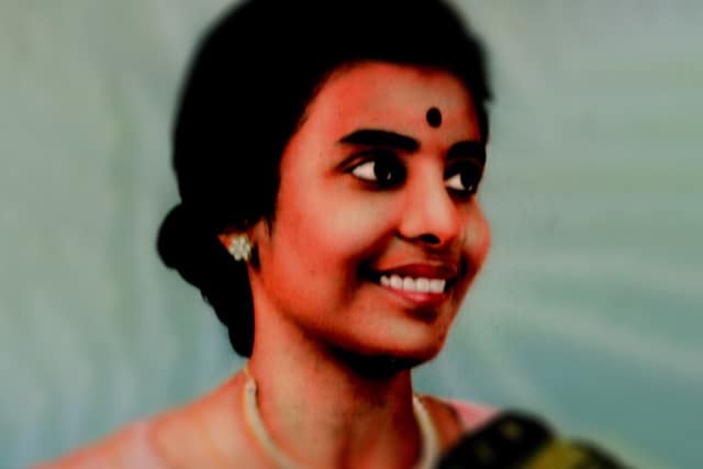 A headshot of Mrs. Sivanandini Duraiswamy, the President of the Hindu Women’s Society.